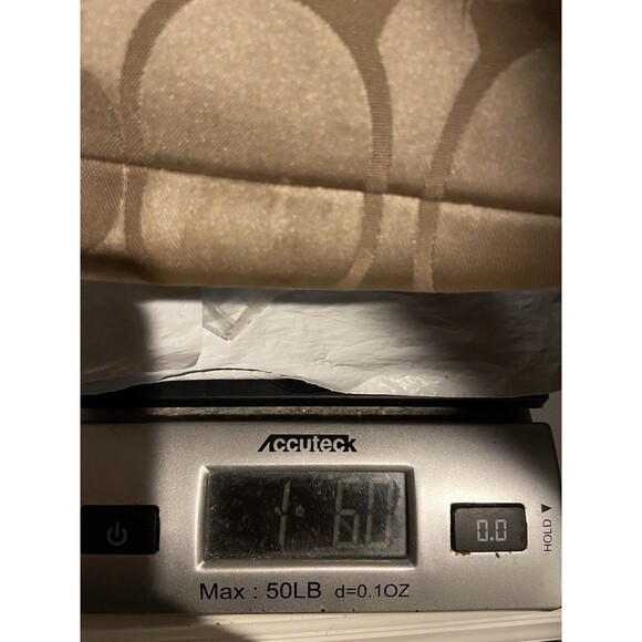 Y2K Coach Signature Shoulder Bag 13833 Tan "C" Canvas Red Leather Trim Hobo Logo - Picture 13 of 13